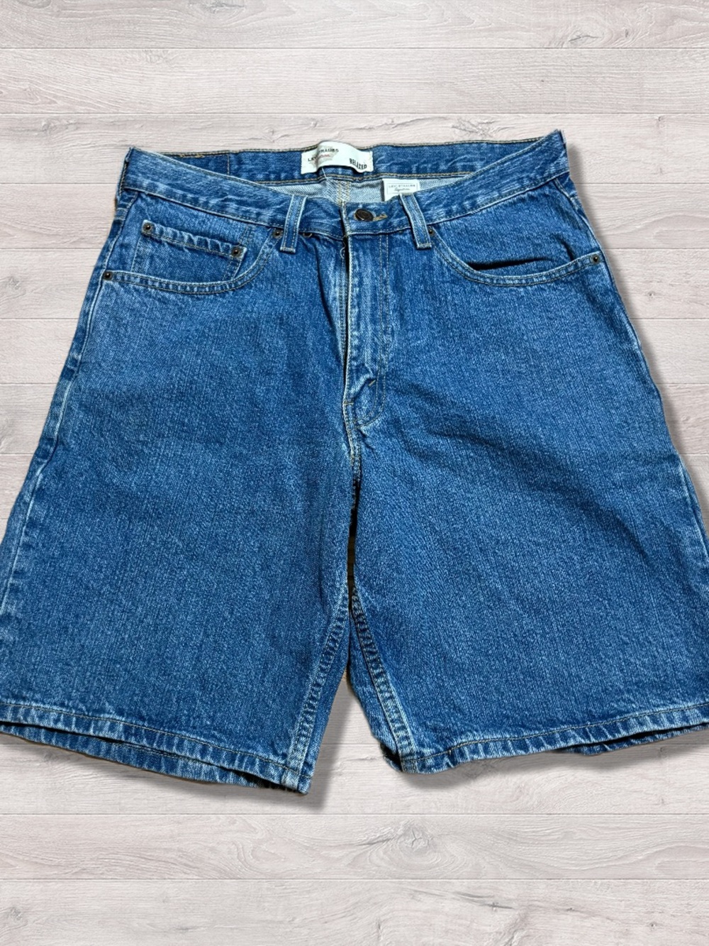 Levi Strauss Signature Relaxed Men’s Jorts Jean Shorts Denim Dadcore Dad 32